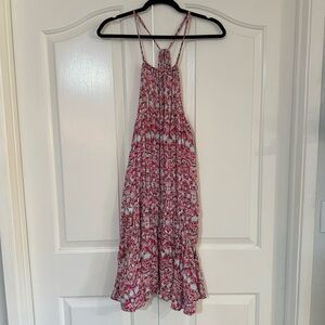 SALE Free People Dress Simone Batik Print Drop Cinched Dress Size L
